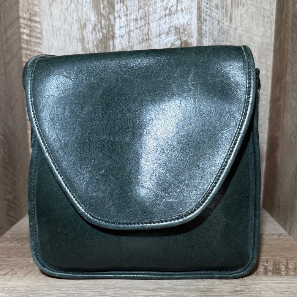 Vintage Coach Lindsay Bag Bottle Green